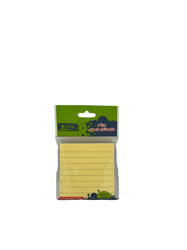 ورق ملاحظات لاصق اس بي سي 3*3 3851-001