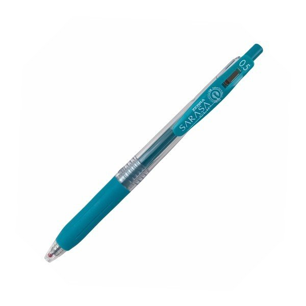 قلم كليب ساراسا 0.5 ظغاط ازرق مخضر JJ15-BG