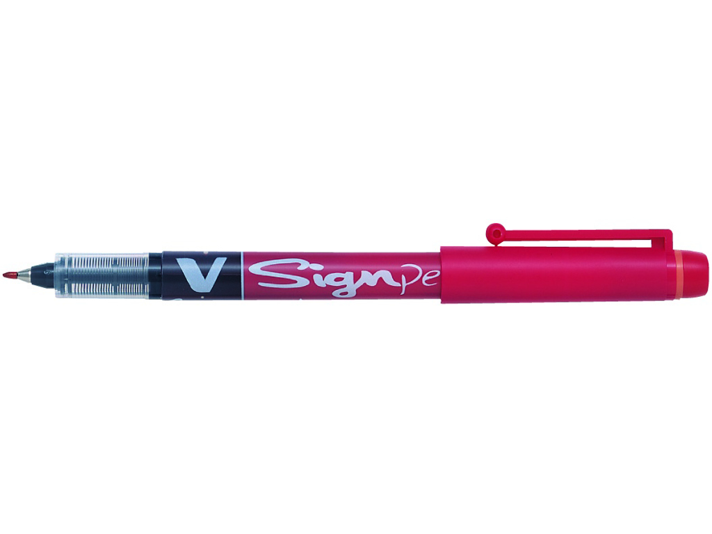 [SW-VSP-R]  قلم توقيع V-SIGN احمر 